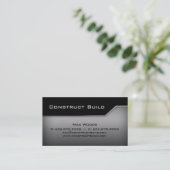 Bau-MetallVisitenkarte-Winkel-Rand Visitenkarte (Stehend Vorderseite)