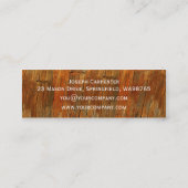 Bau Mini Visitenkarte (Rückseite)