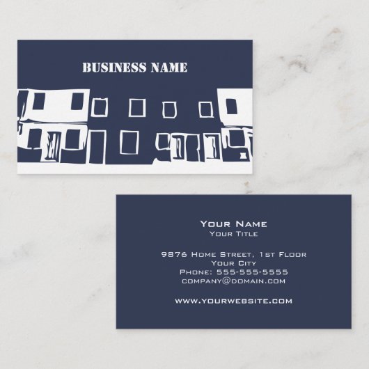 Bau - Minimalistisch - Geschäfts-Karten-Schablone Visitenkarte (Vorne/Hinten)