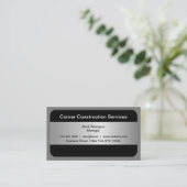 Bau moderner neuer Visitenkarten Visitenkarte (Stehend Vorderseite)