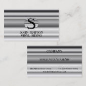 Bau-Monogramm-Visitenkarten Visitenkarte (Vorne/Hinten)