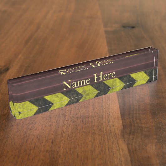 Bau Namensplakette (Seite)