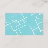 Bau oder Architektur - Blueprint und Logo Visitenkarte (Vorderseite)