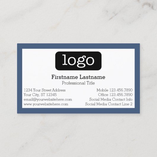 Bau oder Architektur - Blueprint und Logo Visitenkarte (Rückseite)