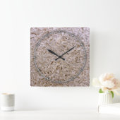 Bau OSB Plywood Style Quadratische Wanduhr (Zuhause)