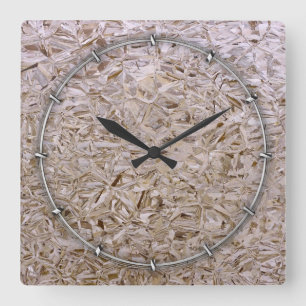 Bau OSB Plywood Style Quadratische Wanduhr
