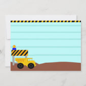 Bau-Party laden ein Einladung (Rückseite)