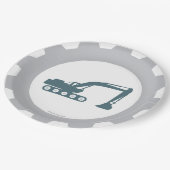 Bau-Party-Papier-Teller Pappteller (Schrägansicht)