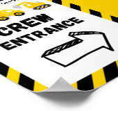 Bau-Party-Schild Poster (Ecke)