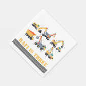 Bau Party upsherin Geburtstagsnapskette Serviette (Ecke)