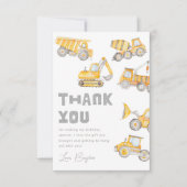 Bau Party Vielen Dank Karten | Vielen Dank (Vorderseite)