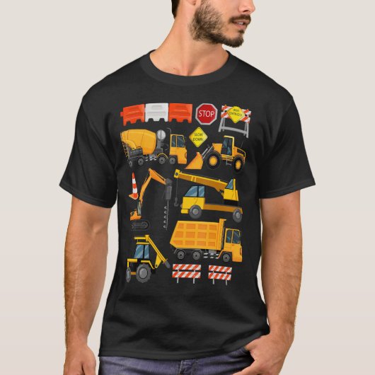 Bau Payloader Traktor Dumptuck Constructi T-Shirt (Vorderseite)