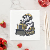 Bau Pup Bulldog Builder Serviette (Beispiel)