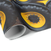 Bau-Reifen Geschenkpapier (Rolleneckpunkt)