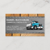 Bau | Rundschreiben | Stahlholz | Dump Truck Visitenkarte (Vorderseite)
