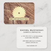 Bau/Säge und Holz Visitenkarte (Vorne/Hinten)