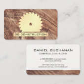 Bau/Säge und Holz Visitenkarte (Vorne/Hinten)