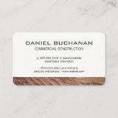 Bau/Säge und Holz Visitenkarte (Rückseite)