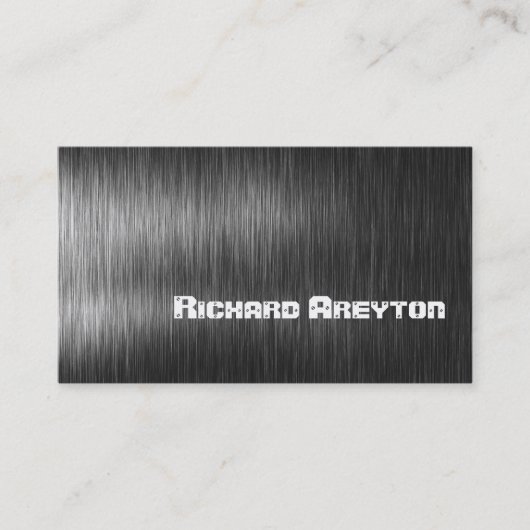 Bau schwarz-graue Metallbearbeitung Visitenkarte (Vorderseite)