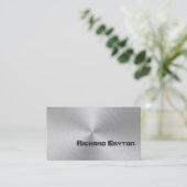 Bau schwarz-graue Metallbearbeitung Visitenkarte (Stehend Vorderseite)