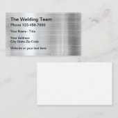 Bau-Schweißens-Metallblick Visitenkarte (Vorne/Hinten)