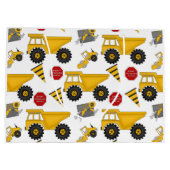 Bau-Set, Spaß-Geschenk-Tasche - groß, glatt Große Geschenktüte (Rückseite)