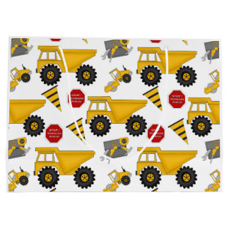 Bau-Set, Spaß-Geschenk-Tasche - groß, glatt Große Geschenktüte