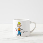 Bau-Strichmännchen Espressotasse (Rechts)