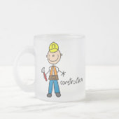 Bau-Strichmännchen Mattglastasse (Links)