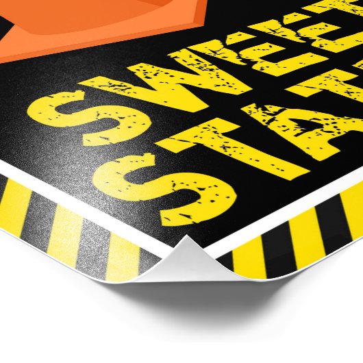 Bau Sweet Station Zeichen ・ 8 x 10 Druck (Ecke)