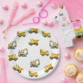 Bau, Teller für gelbe Müllwagen (Party)