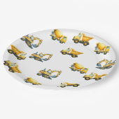 Bau, Teller für gelbe Müllwagen (Schrägansicht)