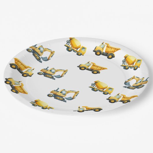 Bau, Teller für gelbe Müllwagen (Schrägansicht)