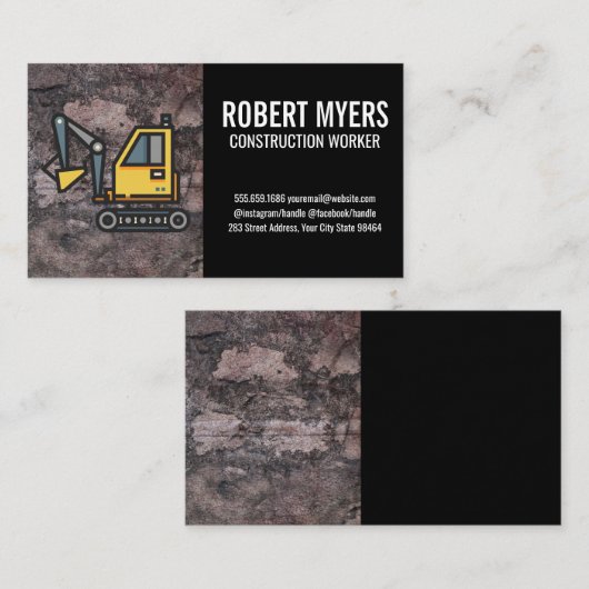 Bau Terminkarte (Vorne/Hinten)