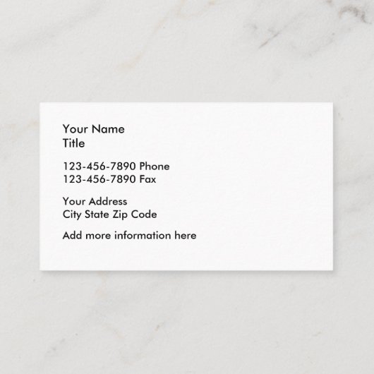 Bau-Thema Visitenkarte (Rückseite)