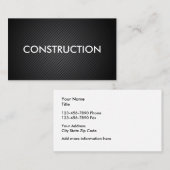 Bau-Thema Visitenkarte (Vorne/Hinten)