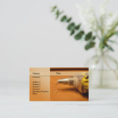 Bau/Tischler Visitenkarte (Stehend Vorderseite)