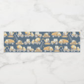 Bau Truck Baby Dusche Geburtstag Wasserflaschenetikett (Einzelnes Label)