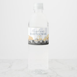 Bau Truck Baby Dusche Geburtstagswasser Bott Wasserflaschenetikett