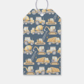 Bau Truck Baby Dusche Vielen Dank Geschenkanhänger (Rückseite)