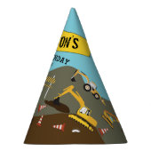 Bau-Trucks Website Thema Geburtstagsparty Partyhütchen (Rechts)