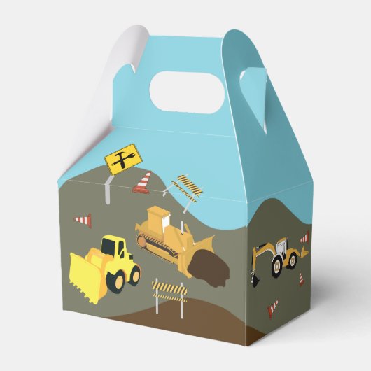 Bau Trucks Website Thema Vielen Dank Geschenkschachtel (Rückseite)