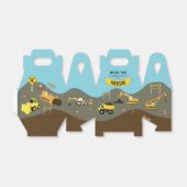 Bau Trucks Website Thema Vielen Dank Geschenkschachtel (Ungefaltet)