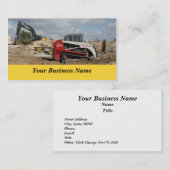 Bau und Auftragnehmer Visitenkarte (Vorne/Hinten)