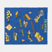 Bau- und Baggerwarnzone Fleecedecke (Vorderseite (Horizontal))