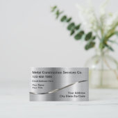 Bau- und Recycelnd Visitenkarte (Stehend Vorderseite)