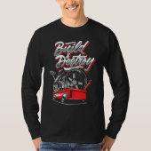 Bau und Zerstörung von Verschleiß im Garage-Automo T-Shirt (Vorderseite)