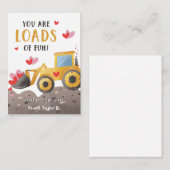 Bau Valentinstag Karte für Kinder (Vorne/Hinten)