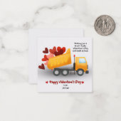 Bau Valentinstag-Karte Mitteilungskarte (Vorderseite/Rückseite Beispiel)