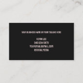 Bau Visitenkarte (Rückseite)